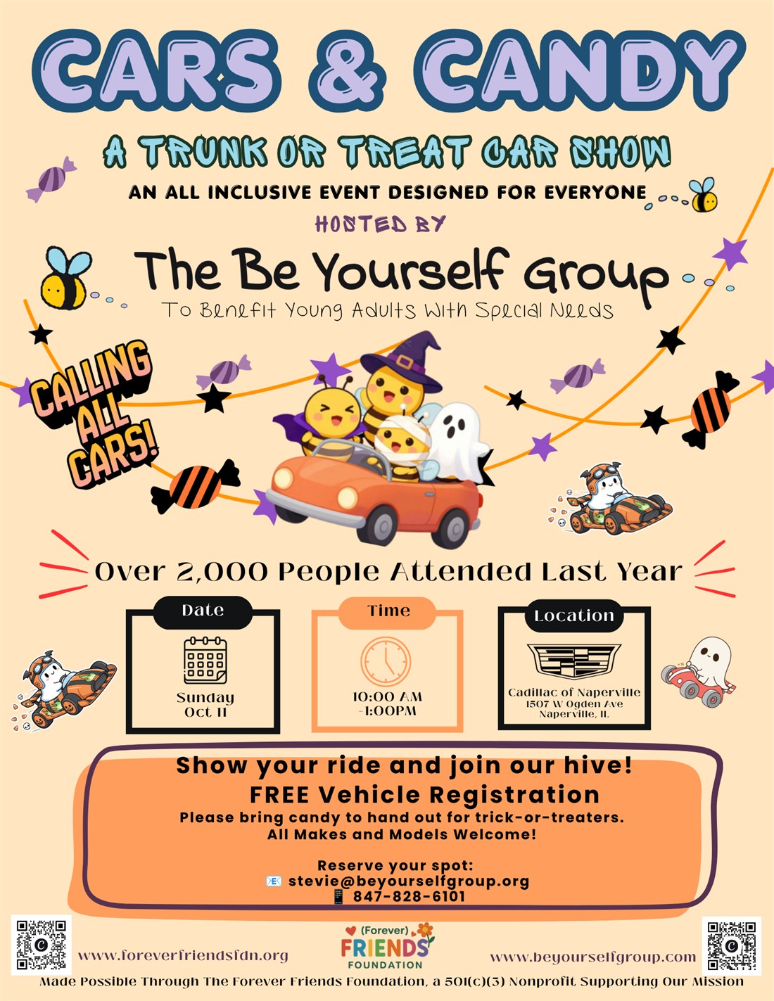 Cars & Candy 2026 event flyer